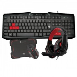 KIT GAMING TASTIERA+MOUSE+CUFFIE+PAD