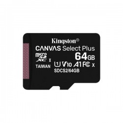 SD-MICRO KINGSTON  64GB CLASS 10 UHS-I 80MB/s + ADATTATORE Canvas Select Plus - SDCS2/64GB