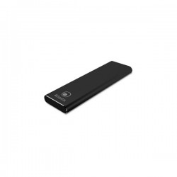 BOX ESTERNO ATLANTIS A06-M2-SATA-01 USB 3.1 tipo C per SSD di tipo M2.SATA dim: 80,60,42,30mm Alloggiamento in alluminio Nero