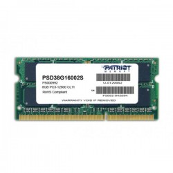 DDR3 x NB SO-DIMM PATRIOT 8GB 1600MHz  - PSD38G16002S