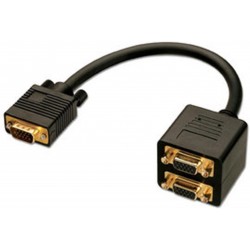 Lindy 41214 - Cavo Splitter VGA, 2 Porte - Invia il segnale video del PC a 2 Monitor
Taglia:VGA Splitterkabel, 2 Port