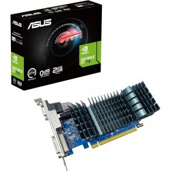 ASUS NVIDIA GeForce GT 710 Scheda grafica PCIe 2.0, Memoria DDR3 2 GB, Raffreddamento Passivo, Auto-Extreme, GPU Tweak III, Gri