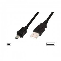 CAVO DIGITUS USB 2.0 A TO USB MINI B, M-M, 1,8MT, NERO, LP7121