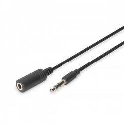 CAVO DIGITUS AUDIO MINI JACK 3,5MM, M/F, 1,5MT, (PROLUNGA), NERO, AK102023