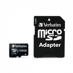 VERBATIM MICRO SDXC 128GB CLASSE 10 + ADATTATORE