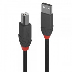 LINDY CAVO USB 2.0 A/B ANTHRA LINE, 0.5M