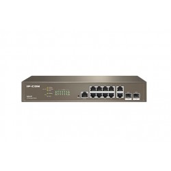 SWITCH IP-COM G5312F 10P GIGABIT+2P SFP 1P Console, 13-inch rack-mountable Case Metallo L3 Cloud Managed