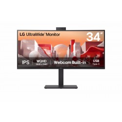 LG MONITOR CURVO 34 LED IPS 21:9 3440 x 1440 5ms 300 CDM, WEBCAM, REG ALTEZZA, USB-C DOCK, DP/HDMI