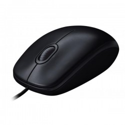 MOUSE M90 LOG BLACK CON FILO USB 910-001793 NERO